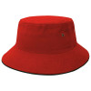 Red Black Sandwich Brim Bucket Hats